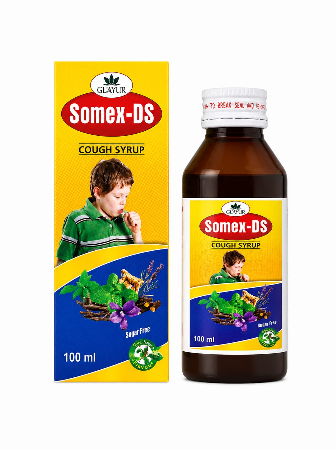 Premium Somex-DS Cough Syrup - Sugar Free